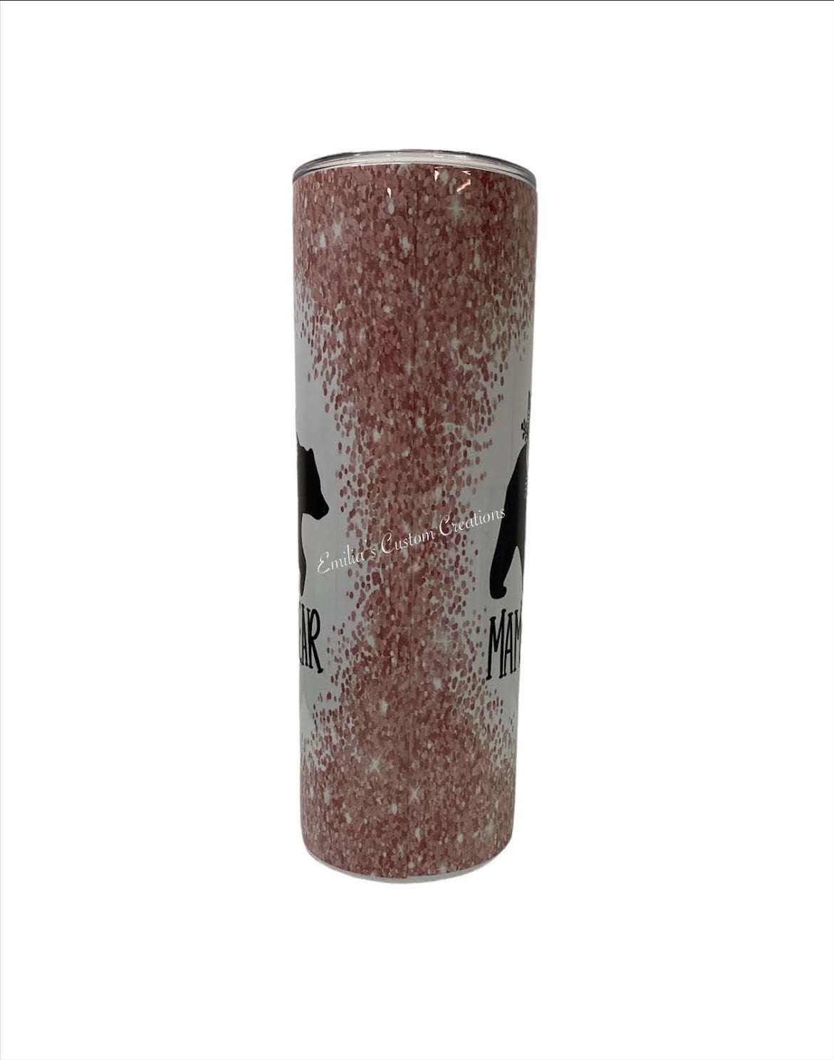 Pink Mama Bear Glitter Tumbler – Vinyl Chaos Design Co.